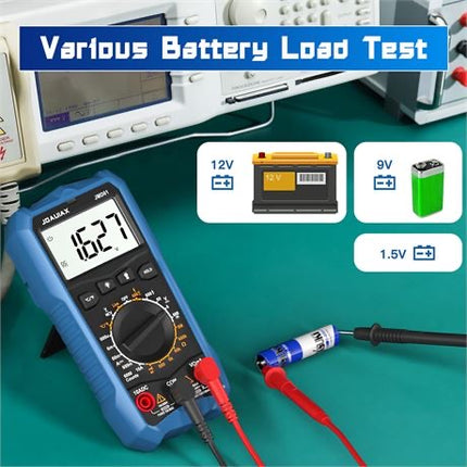JDAUIAX 6000 Count AC/DC Volt & DC Current Digital Multimeter Tester
