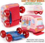 Car Toys Gifts for Toddlers, Kids Pull-Back Vehicle Set - Soft Baby Toy Set with 4 Cars and Trucks