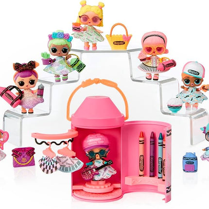 L.O.L. Surprise! Loves CRAYOLA Color Me Studio with Collectible Doll, Over 30 Surprises, Paper Dresses, Crayon Dolls, Art Studio Packaging, Crayon Capsule Packaging, Limited Edition Doll 3+