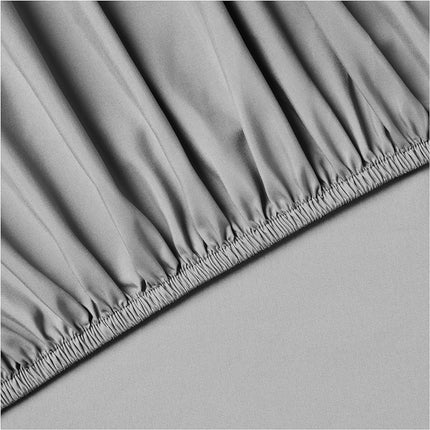 Amazon Basics Easy Care Microfiber Sheet Set with 19" Deep Pockets - King, Dark Grey Y27C