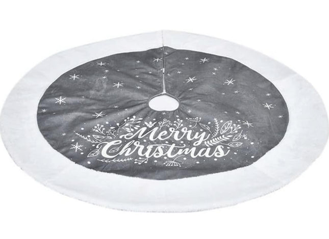 Christmas Tree Skirt Christmas Tree Skirt,39 Inches Xmas Tree Skirt,Snowflake Pattern,Suitable for Christmas Party Christmas Tree Decoration Tree Skirt Xmas