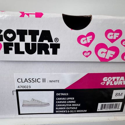 Gotta Flurt Women's Classic II White Canvas Low-Top Sneaker
