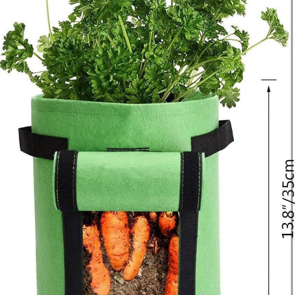 3 Pack 7 Gallon Grow Bags, Breathable Nonwoven Fabric Pots, Potato Grow Bag with Handles,Heavy Duty Thickened Vegetable/Flower/Plant Grow Bags(3 Color)