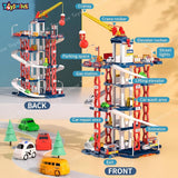 Toyshine 56cm DIY Multi Story City Parking Ramp Track Toy with Hand Control Crane, Garage Toy | Parent Child Interactive Puzzle Toy with 3 Mini Cars for Kids 3+Yrs