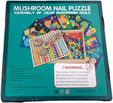 NUKied Mosaic Plug-in Game 3D with Gears, Mushroom Nails Puzzle Toy, Coloured Pegboard Game, Early Educational Plug-in Game for 2 3 4 5 Children, Puzzle Toy for Boys Girls Children (Pack of 180)