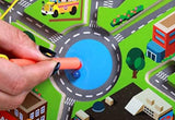 Kids Magnetic Maze Puzzle - City Traffic Learning Toy