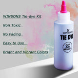 WINSONS Tie Dye Kit, 5 Colours Non Toxic Permanent Fabric Dye Art Set for Kids Women for Homemade Party Creative Group Activities DIY Gift