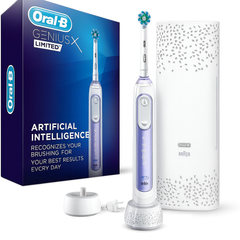 Oral-B GENIUS X LIMITED, Rechargeable Electric Toothbrush with Artificial Intelligence Purple