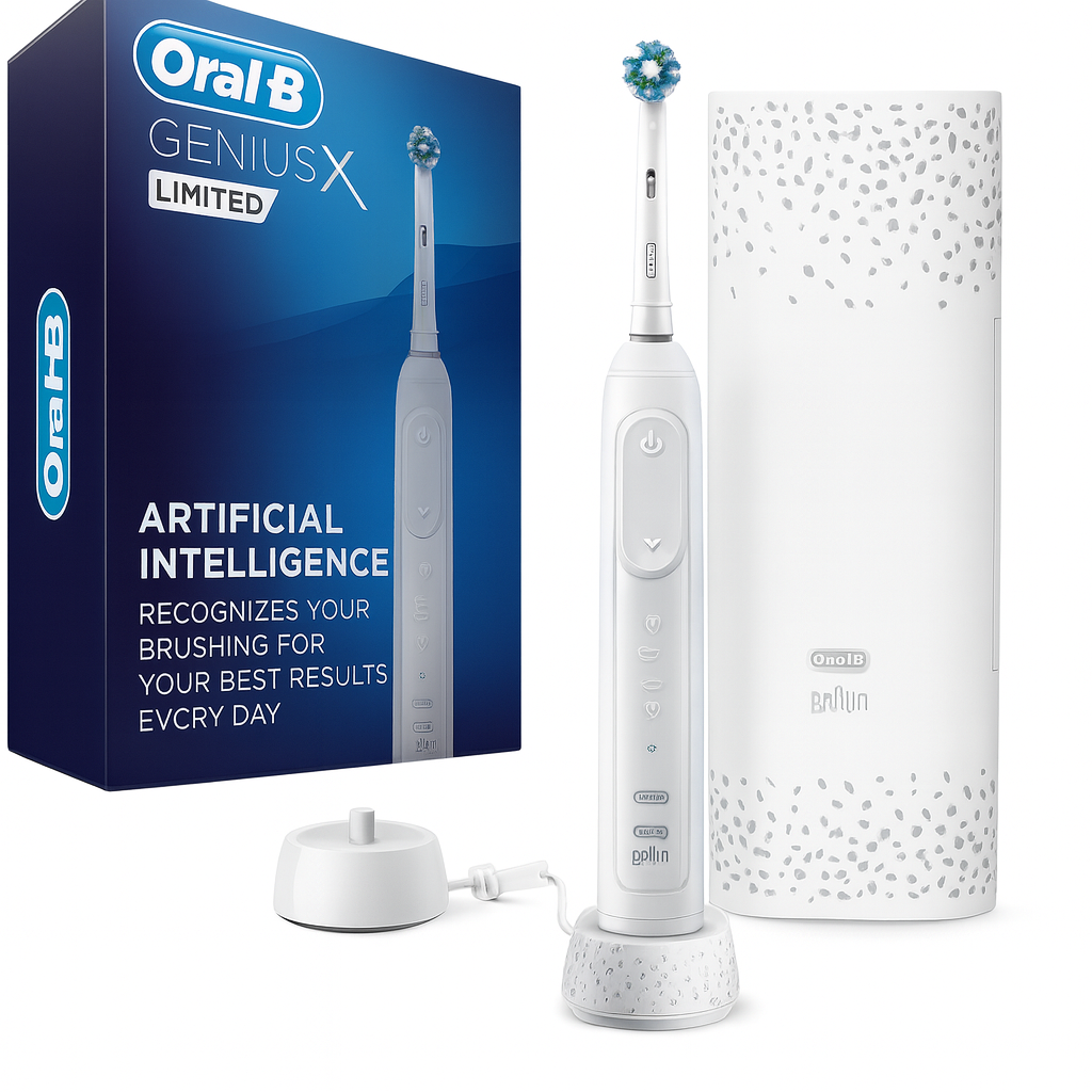 Oral-B GENIUS X LIMITED, Rechargeable Electric Toothbrush with Artificial Intelligence WHITE GRAY