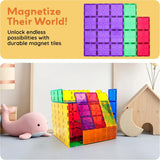 28pc PicassoTiles Jumbo Magnetic Building Blocks Set - 12"x9" and 3" Tiles, STEM Educational Toy