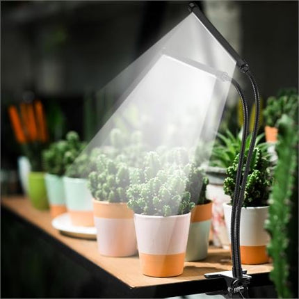 VIHOSE 10 PACK ClipOn 6000K White LED Full Spectrum Plant Grow Light 2 HEAD