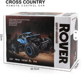 Remote Control Rock Crawler Truck – 4WD RC Off-Road Vehicle with Shock Absorbers, Big Wheels, and Rechargeable Battery
