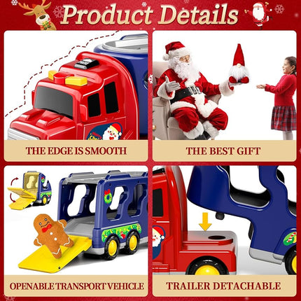 Gingerbread Man Christmas Toy for 3, 4, 5, 6 Year Olds, Car Toy, Christmas Birthday Gifts for Boys and Girls Ages 3-5