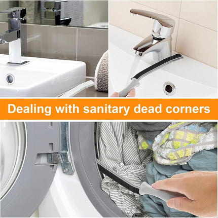 Multifunctional Ergonomic Angled Deep Cleaning Grout Crevice Brush, 1PC