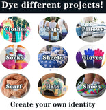 WINSONS Tie Dye Kit, 5 Colours Non Toxic Permanent Fabric Dye Art Set for Kids Women for Homemade Party Creative Group Activities DIY Gift