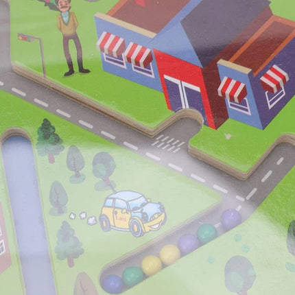 Kids Magnetic Maze Puzzle - City Traffic Learning Toy