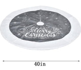 Christmas Tree Skirt Christmas Tree Skirt,39 Inches Xmas Tree Skirt,Snowflake Pattern,Suitable for Christmas Party Christmas Tree Decoration Tree Skirt Xmas