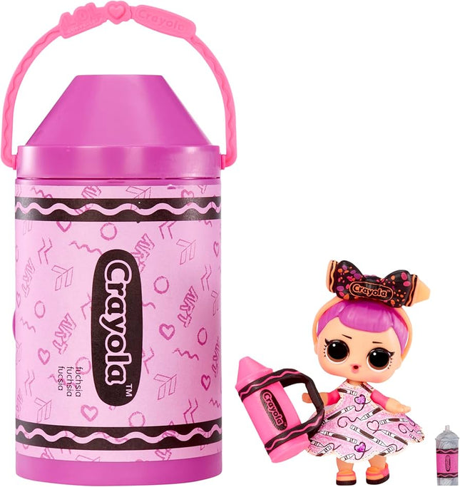 L.O.L. Surprise! Loves CRAYOLA Color Me Studio with Collectible Doll, Over 30 Surprises, Paper Dresses, Crayon Dolls, Art Studio Packaging, Crayon Capsule Packaging, Limited Edition Doll 3+