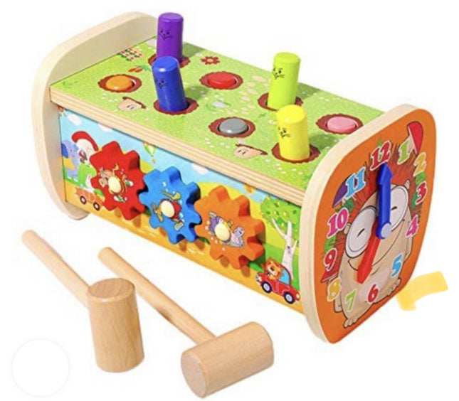 Arkmiido Brand Wooden Hammer Toy Childrens Toddlers