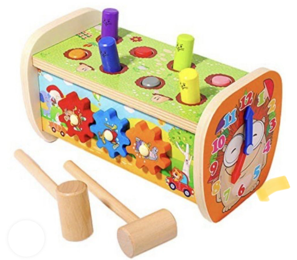 Arkmiido Brand Wooden Hammer Toy Childrens Toddlers