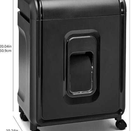 Amazon Basics 12-Sheet High-Security Micro-Cut Paper, CD, and Credit Card Shredder with Pullout Basket