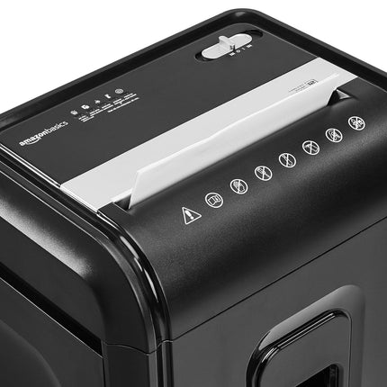 Amazon Basics 12-Sheet High-Security Micro-Cut Paper, CD, and Credit Card Shredder with Pullout Basket