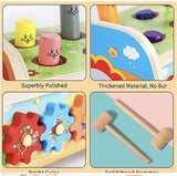 Arkmiido Brand Wooden Hammer Toy Childrens Toddlers