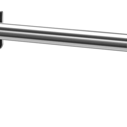 VEHHE Kitchen Towel Holder, Retractable Towel Rack, Over Door Towel Rack with Hooks Adjustable to Door Thickness, EVA Foam Pad, L10.4~16.9 X W0~1.2 X H2.4 inches (Silver)