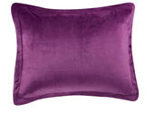 Amazon Basics Ultra-Soft Micromink Sherpa Comforter Bed Set - Plum, Full/Queen