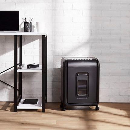 Amazon Basics 12-Sheet High-Security Micro-Cut Paper, CD, and Credit Card Shredder with Pullout Basket