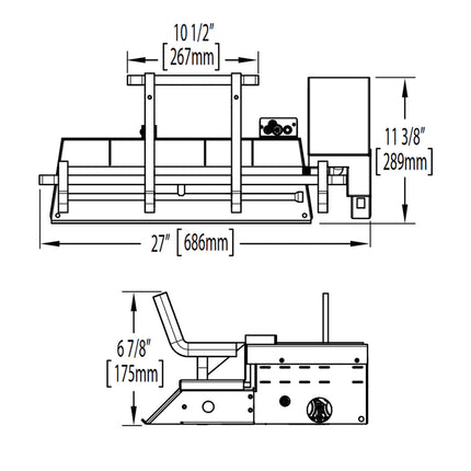 Napoleon Reversible Series GL28 28 Inch 6-Piece Gas Log Set with Burner - GL28N