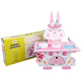 Pink Rabbit Cooking Wooden Kitchen & Food Toys Children's Role-Playing Kit