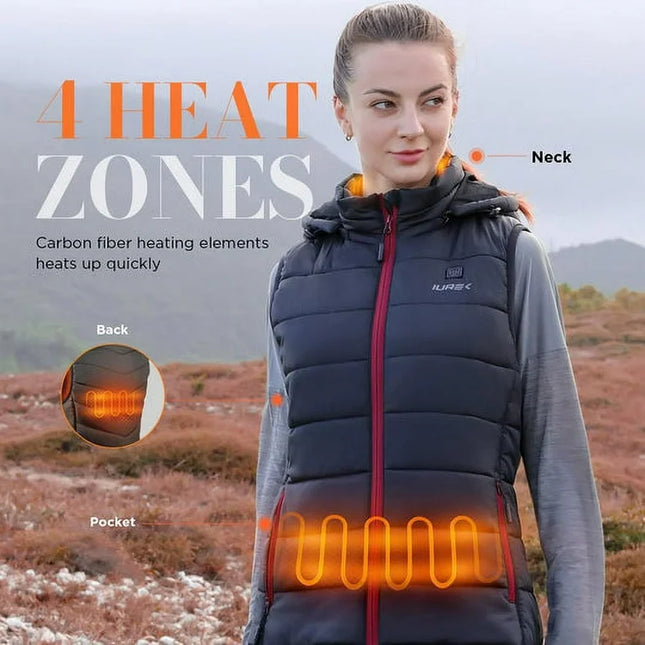 IUREK ZD939 Women's Heated Vest SIZE LARGE