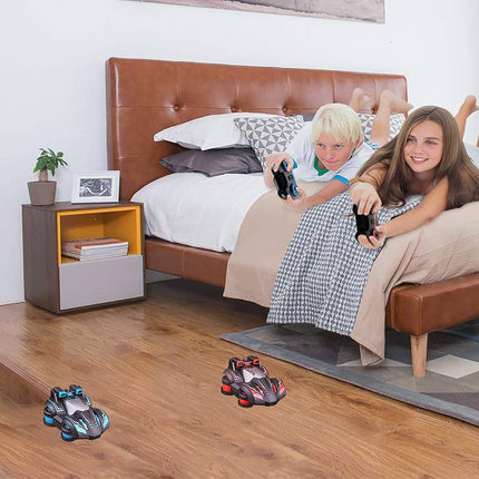 POP Mart Remote Control Car Toy Spins Stunt Turbine Drift High Speed RC Car 360 Degree blue Vehicle 5 Lighting Modes Safe Durable Birthday Xmas Gifts for Kids Boys Girls