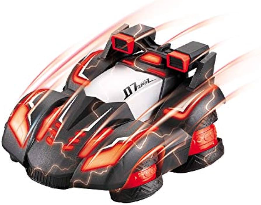 POP Mart Remote Control Car Toy Spins Stunt Turbine Drift High Speed RC Car 360 Degree blue Vehicle 5 Lighting Modes Safe Durable Birthday Xmas Gifts for Kids Boys Girls