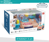 Plastic Supermarket Cash Counting Machine Toys with Scanner and Pos Toy