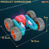 Toyshine Hologram Remote Control Car Stunt RC Cars, 2.4GHz With Double Sided 360 Flips, 4WD Off Road Drift RC Race Car Toy Stunt Toys For Kids 6-12 Year Old Boys Girls Birthday Gift, Blue