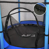 LBLA Kids Trampoline, 55” Mini Trampoline for Kids with Enclosure Net and Safety Pad, Heavy Duty Frame Round Trampoline with Built-in Zipper for Indoor Outdoor