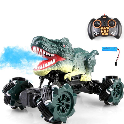 Remote Control Dinosaur Car for Boys, RC Cars for Boys Age 8-12, 2.4GHz Rc Dinosaur Truck Toys with Light & Sound Spray, All Terrain Electric RC Car Toys, Birthday Gift for 6-12 Boys Girls
