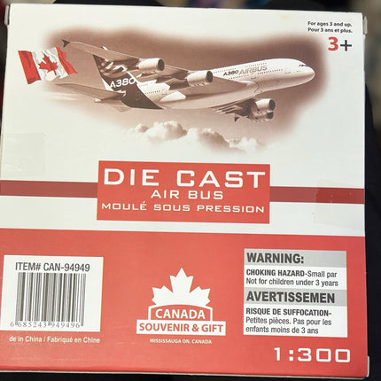 DIE CAST AIR BUS AIR CANADA MODEL PLANE
