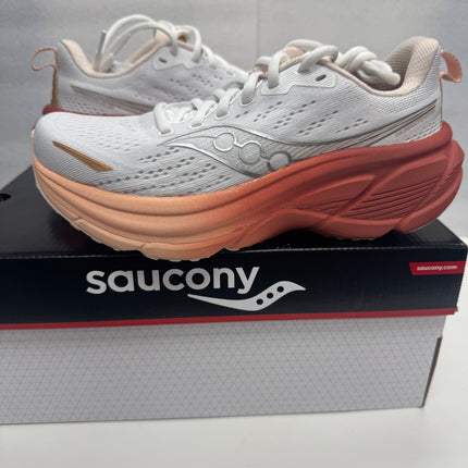 NEW Saucony Women's Hurricane 25 Running Shoe, White/Cameo,