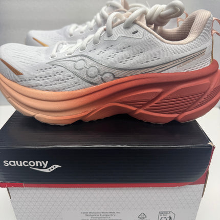 NEW Saucony Women's Hurricane 25 Running Shoe, White/Cameo,