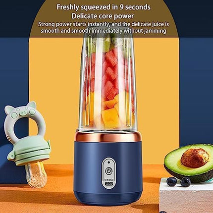 Portable Juicer, Personal Blender, 14Oz Smoothie and Juice Blender | Handheld Travel Fruit Mixer, Babies Food Mixing Machine Blender for Offices, Sports, Travel and Home Pochy