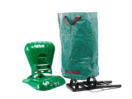 NEW, Solution Garden Set of Leaf Claws Hand Rake Scoops w/ Extender Handle + Bag