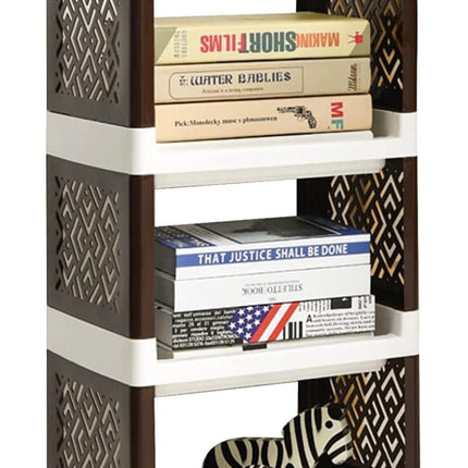 Utility Cart, 4 Tier Rolling Cart, Kitchen Cart, Slide Out Rolling Storage Trolley, Multi-Purpose Shelving Organizer on Wheels for Bathroom, Bedroom, Kitchen, Office, Living Room