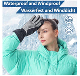 Heated Gloves for Women Men, Gloves for Raynauds Disease, Walking Dogs, Cycling, Hunting, Fishing Waterproof & Windproof Black Color small/medium size