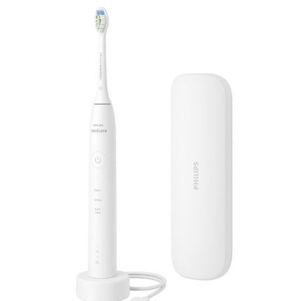 NEWOPENBOX Philips Sonicare 4900 Power Toothbrush, Rechargeable Electric Toothbrush with Pressure Sensor, WHITE
