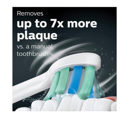 NEWOPENBOX Philips Sonicare 4900 Power Toothbrush, Rechargeable Electric Toothbrush with Pressure Sensor, WHITE