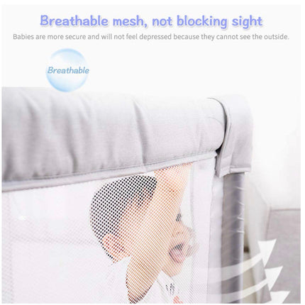 Baby Playpen Extra Large Center Indoor & Soft Breathable Mesh & Outdoor with Anti-Slip Base