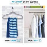 Zober 50PC Grey Non-Slip Velvet Hanger